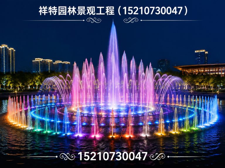 博野县广场喷泉展示图